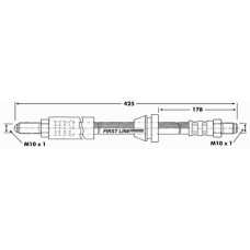 FBH6144 FIRST LINE Тормозной шланг