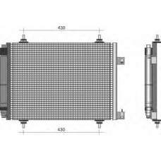 350203332000 MAGNETI MARELLI Конденсатор, кондиционер