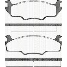 8110 29237 TRISCAN Комплект тормозных колодок, дисковый тормоз