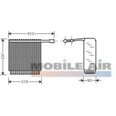 5900V125 VAN WEZEL Испаритель, кондиционер