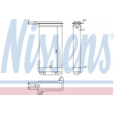 71755 NISSENS Теплообменник, отопление салона