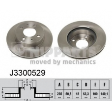 J3300529 NIPPARTS Тормозной диск