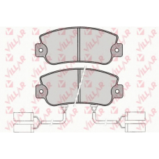 626.0019 VILLAR Комплект тормозных колодок, дисковый тормоз