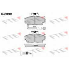 BL2341B1 FTE Комплект тормозных колодок, дисковый тормоз