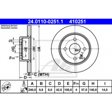 24.0110-0251.1 ATE Тормозной диск