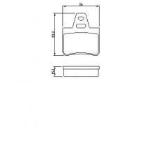 0 986 460 958 BOSCH Комплект тормозных колодок, дисковый тормоз