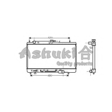 M552-03 ASHUKI Радиатор, охлаждение двигателя