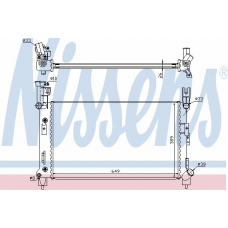 60995A NISSENS Радиатор, охлаждение двигателя
