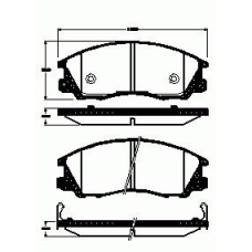 771.32 REMSA 771 32_=d11139m-01 [58101h1a00] !колодки дисковые п.\ hyundai terracan 2.5td/2.9crdi/3.5i v6 01]