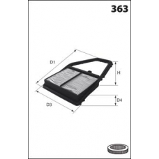 ELP9042 MECAFILTER Воздушный фильтр