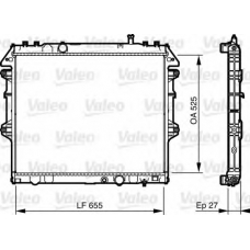 735442 VALEO Радиатор, охлаждение двигателя