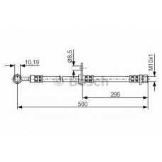 1 987 476 736 BOSCH Тормозной шланг