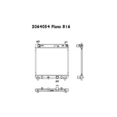 2064054 ORDONEZ Радиатор, охлаждение двигателя