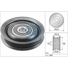 56842 RUVILLE Паразитный / ведущий ролик, поликлиновой ремень