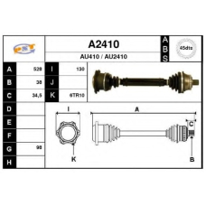 A2410 SNRA Приводной вал