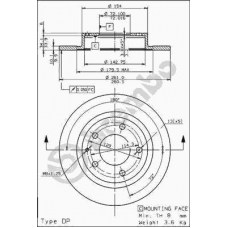 08.7352.10 BREMBO Тормозной диск