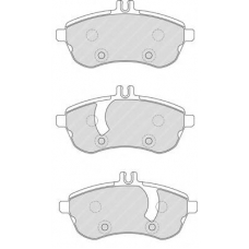 FDB1978 FERODO Комплект тормозных колодок, дисковый тормоз