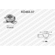 KD455.07 SNR Комплект ремня грм