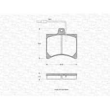 363702160722 MAGNETI MARELLI Комплект тормозных колодок, дисковый тормоз