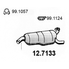 12.7133 ASSO Глушитель выхлопных газов конечный