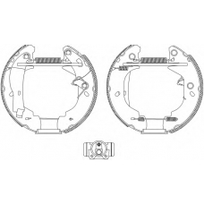 8DB 355 004-121 HELLA PAGID Комплект тормозных колодок