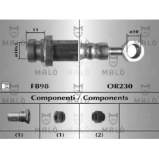 80664 Malo Тормозной шланг
