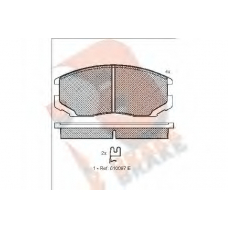 RB1129 R BRAKE Комплект тормозных колодок, дисковый тормоз