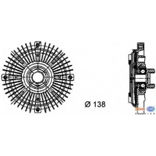 8MV 376 732-211 HELLA Сцепление, вентилятор радиатора