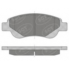 SP 609 SCT Комплект тормозных колодок, дисковый тормоз