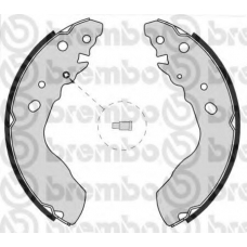 S 79 522 BREMBO Комплект тормозных колодок