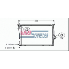 1400041 KUHLER SCHNEIDER Радиатор, охлаждение двигател