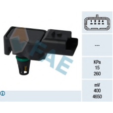 15075 FAE Датчик, давление во впускном газопроводе