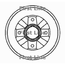 FBR629 FIRST LINE Тормозной барабан