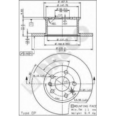 BS 7144 BRECO Тормозной диск