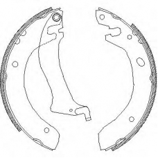 Z4047.00 WOKING Комплект тормозных колодок