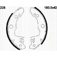 8100 16518 TRIDON Brake shoes