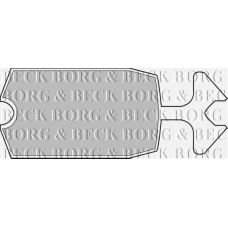 BBP1034 BORG & BECK Комплект тормозных колодок, дисковый тормоз