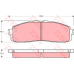 GDB872 TRW Комплект тормозных колодок, дисковый тормоз