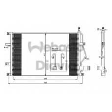 82D0225398A WEBASTO Конденсатор, кондиционер