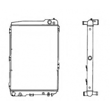 58110 NRF Радиатор, охлаждение двигателя
