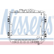 62824 NISSENS Радиатор, охлаждение двигателя