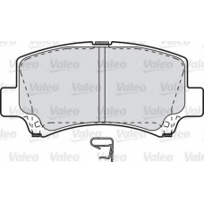 598843 VALEO Комплект тормозных колодок, дисковый тормоз