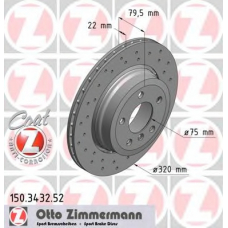 150.3432.52 ZIMMERMANN Тормозной диск