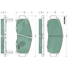 GDB3240 TRW Комплект тормозных колодок, дисковый тормоз