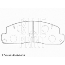 ADT342144 BLUE PRINT Комплект тормозных колодок, дисковый тормоз