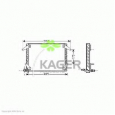 94-6343 KAGER Конденсатор, кондиционер