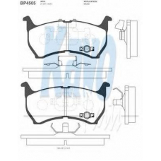 BP-4505 KAVO PARTS Комплект тормозных колодок, дисковый тормоз