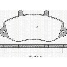 8110 10526 TRIDON Brake pads - front