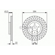 0 986 479 558 BOSCH Тормозной диск