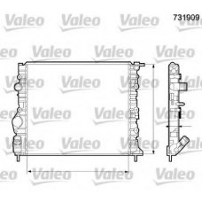 731909 VALEO Радиатор, охлаждение двигателя